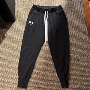 Under Armour Black Joggers with White Drawstring